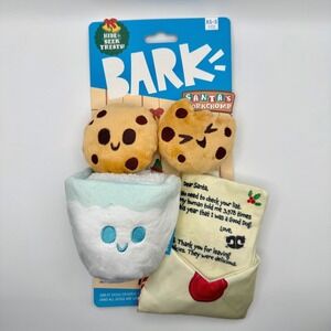 Bark Box - Santa's Workchomp Dog Toy | Crinkle, Squeaker, Hide Treats, Christmas